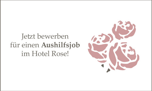 [Translate to English:] Aushilfsjob im Hotel Rose in Baiersbronn