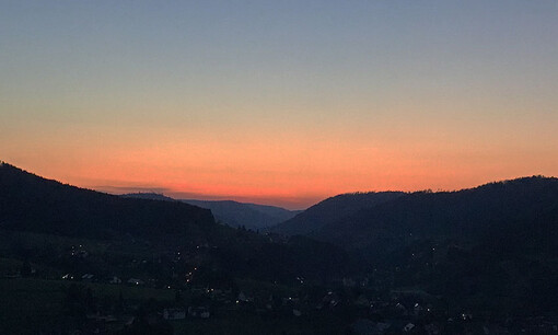Sonnenuntergang über Baiersbronn